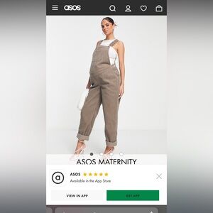 Maternity cord overalls size 6